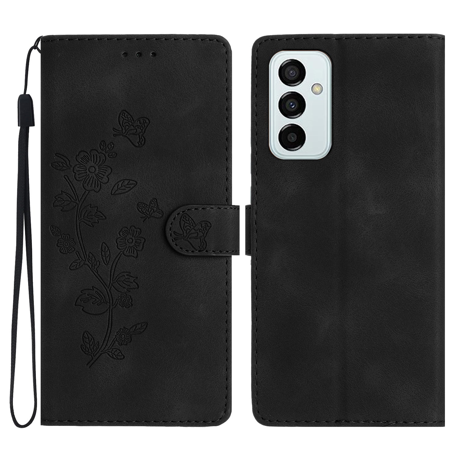 For Samsung Galaxy M52 5G Anti-drop Imprinted Flower Phone Case Wallet Stand Leather Cover For Samsung Galaxy M52 5G Anti-drop Imprinted Flower Phone Case Wallet Stand Leather Cover